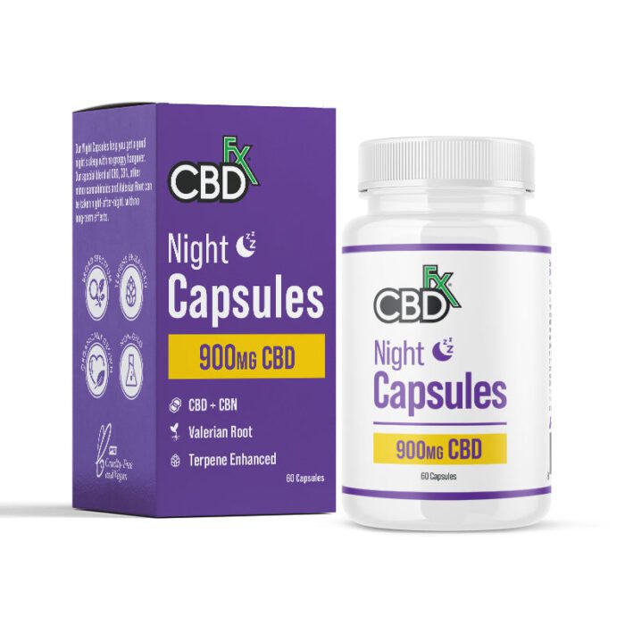 Buy CBDfx CBD + CBN Night Capsules 900mg Online