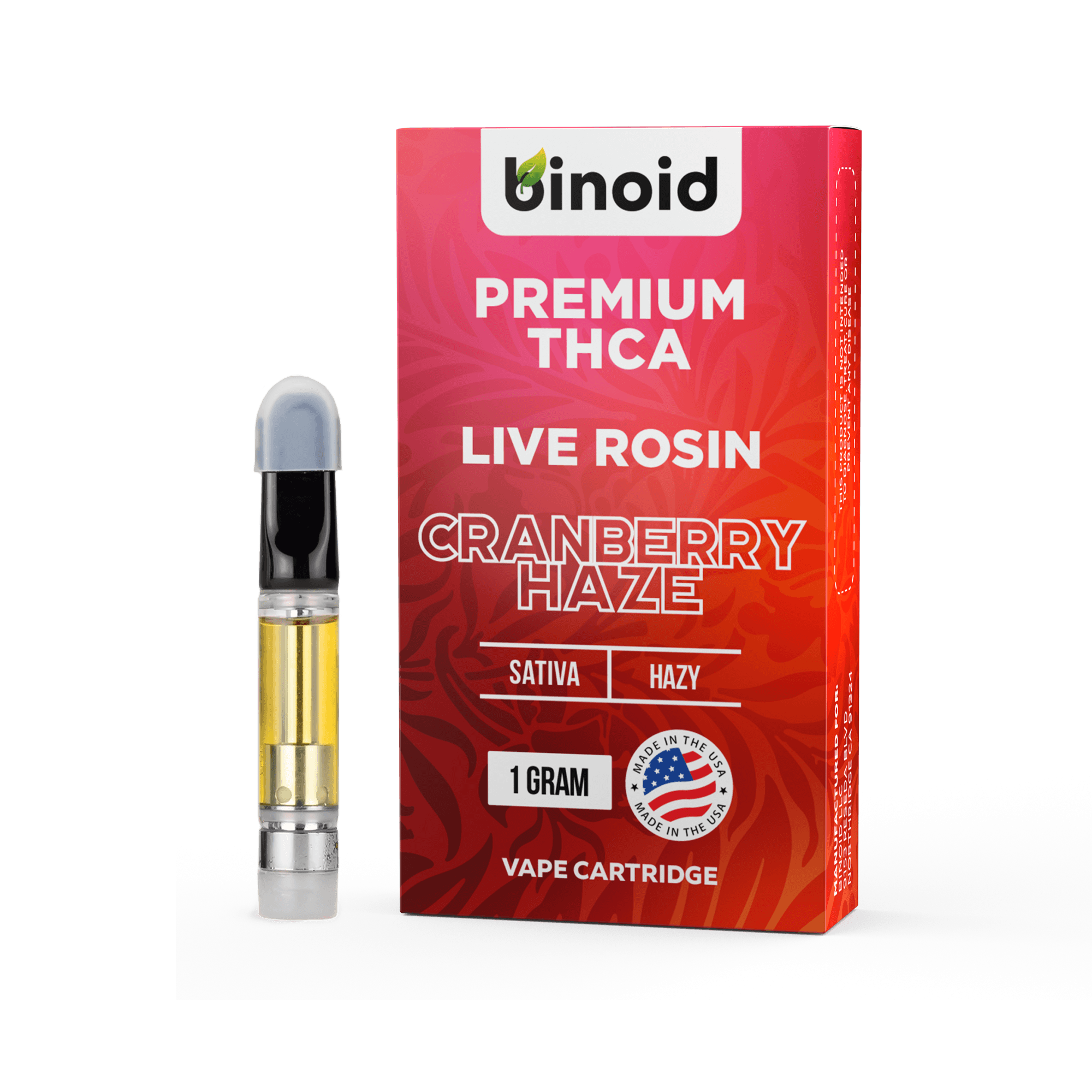 Buy THCA Vape Cartridge Best Online For Sale Lowest Price Where To Get Near Me Brand 1 gram Live Rosin Resin Cranberry Haze Sativa Coupon Discount