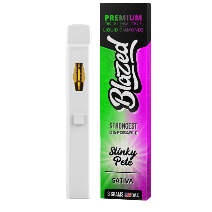 blazed stinky pete 3Gram Disposable Blazed THCA Wholesale Display Box Buy